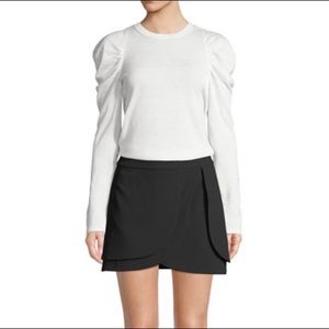 Alice + Olivia | Lidia Crewneck Stretch-Wool Top